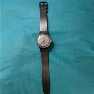 Vintage Swatch 1985 Blackout Watch GB105
